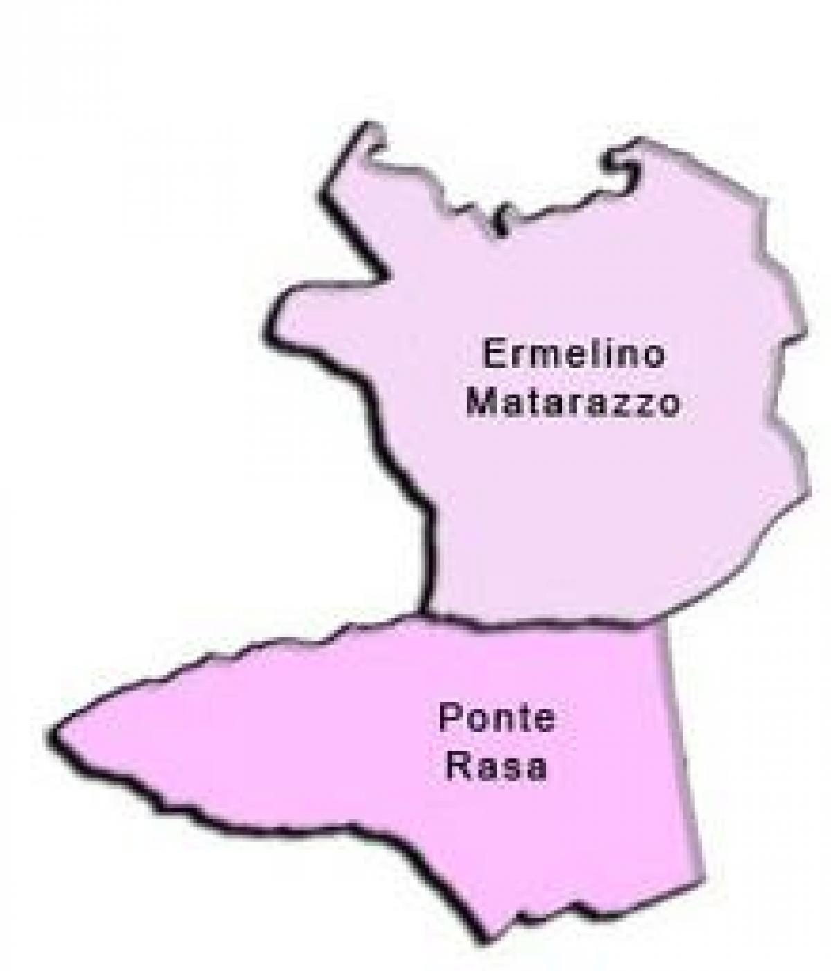 Mapa ng Ermelino Matarazzo sub-prefecture