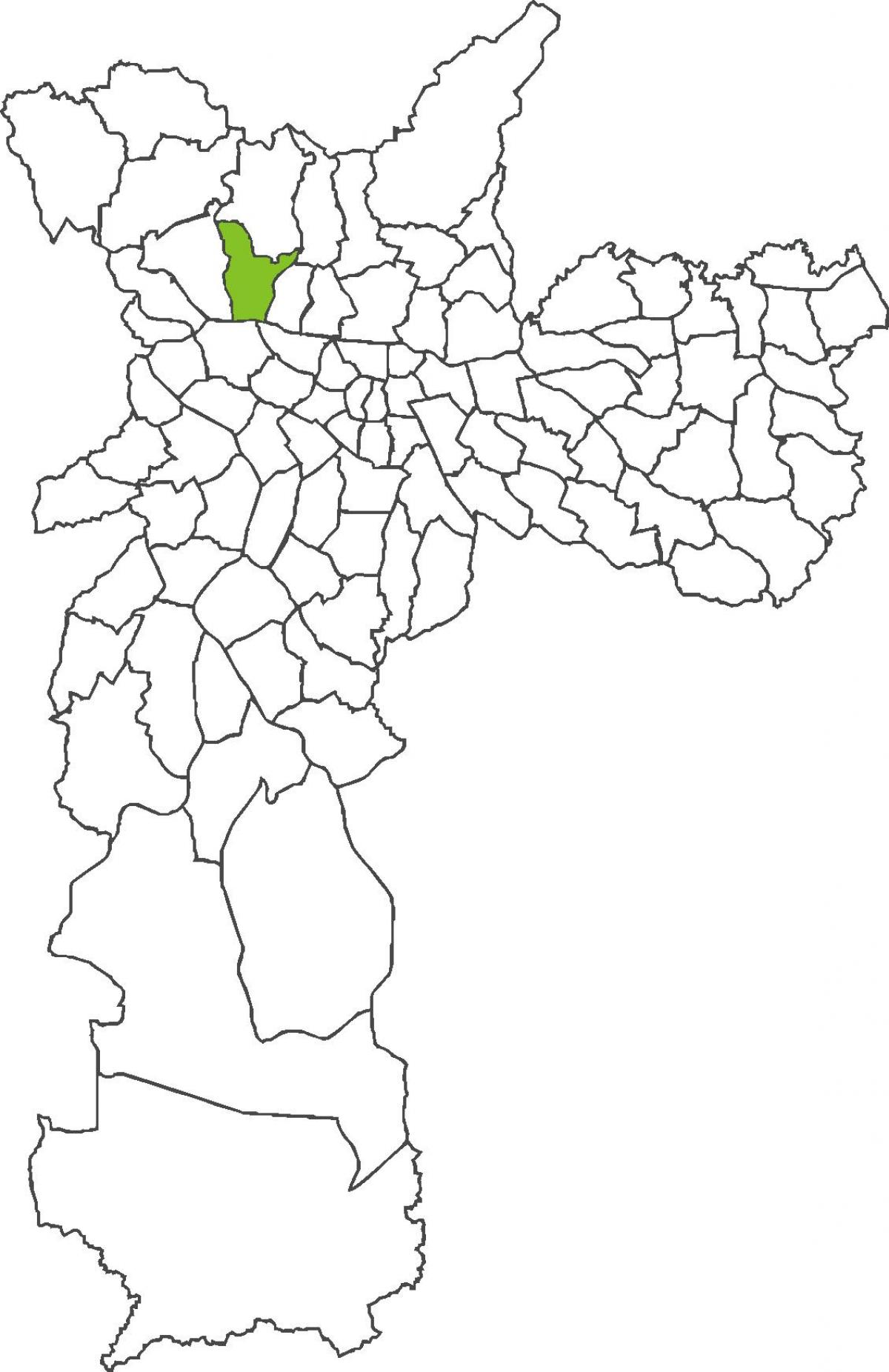 Mapa ng Freguesia gawin Ó distrito
