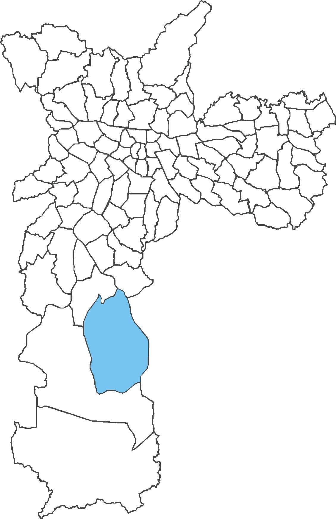 Mapa ng distrito Grajaú
