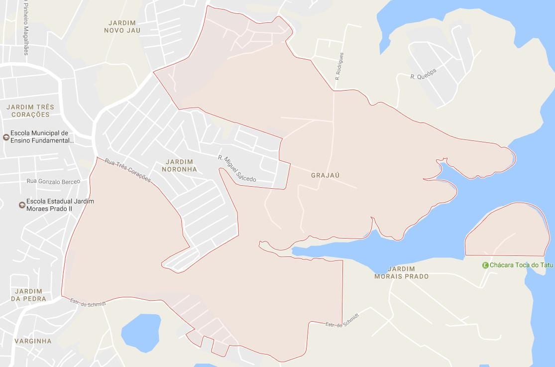 Mapa ng Grajaú São Paulo