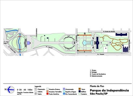 Mapa ng Independência São Paulo Park