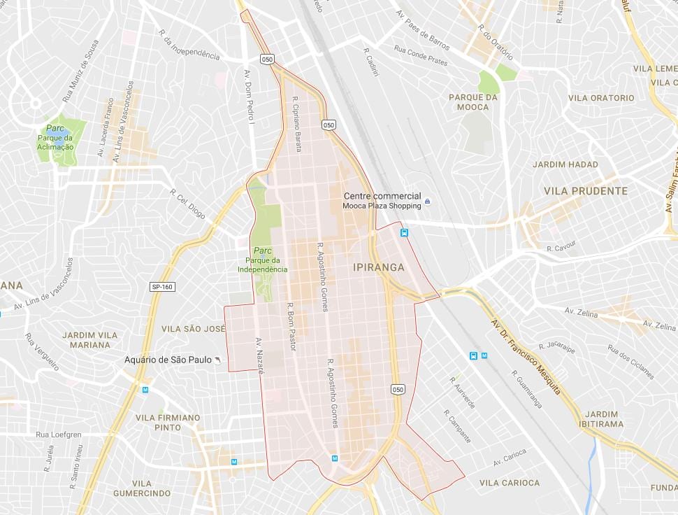 Mapa ng Ipiranga São Paulo