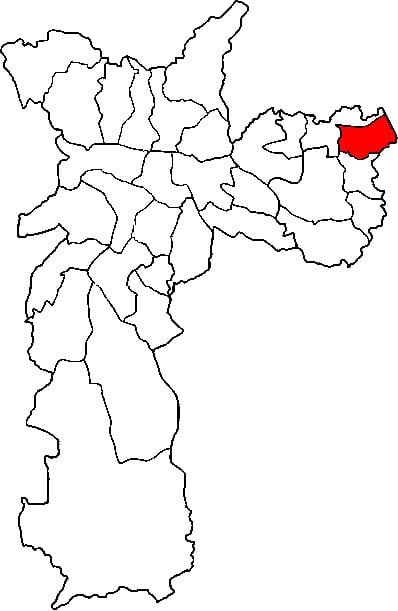 Mapa ng Itaim Paulista - Vila Curuçá sub-prefecture São Paulo