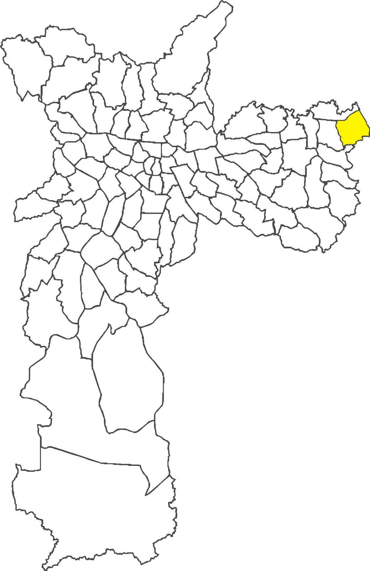 Mapa ng Itaim Paulista distrito