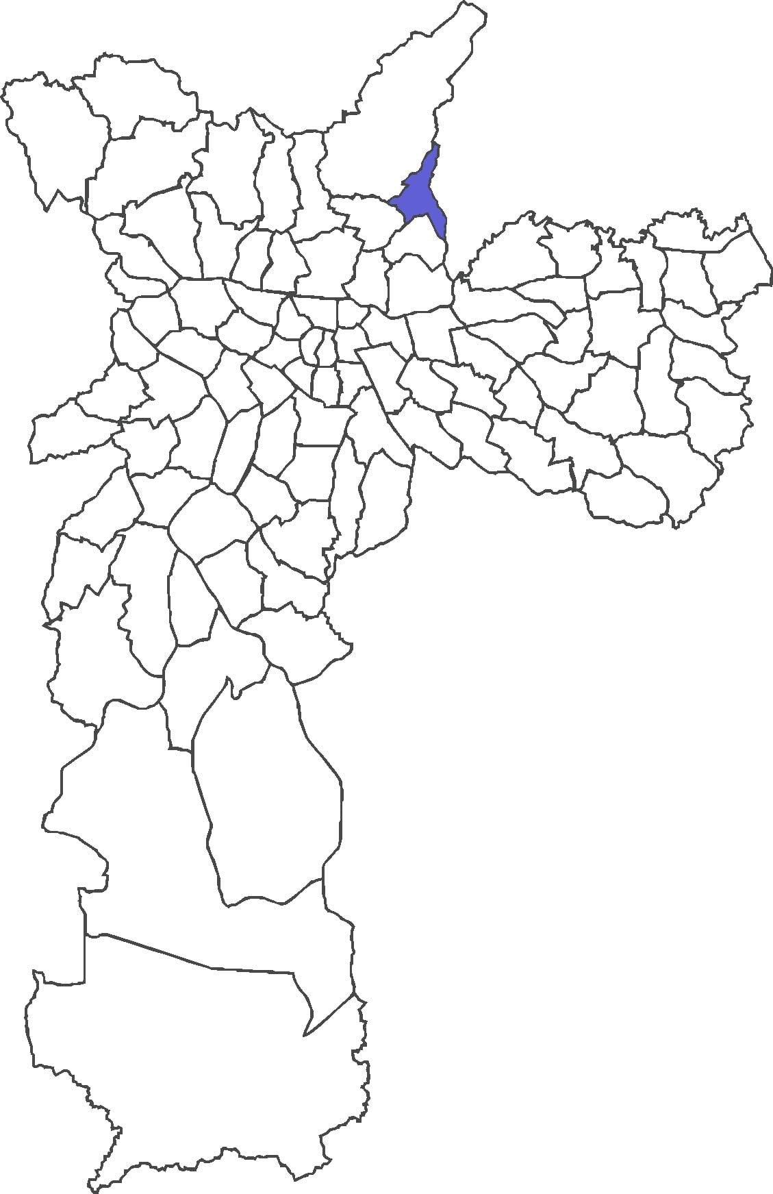 Mapa ng distrito Jaçanã