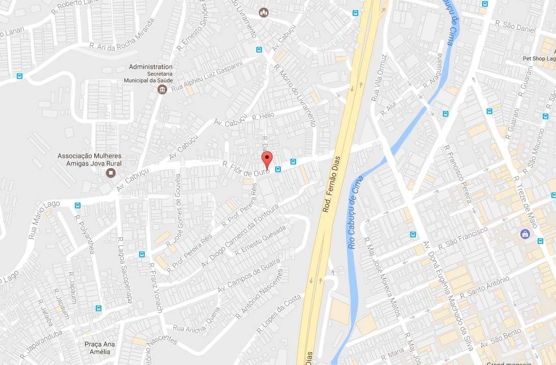 Mapa ng Jaçanã São Paulo