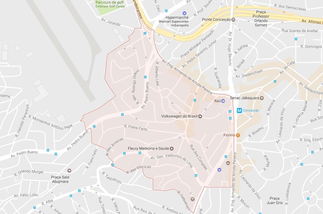 Mapa ng Jabaquara São Paulo