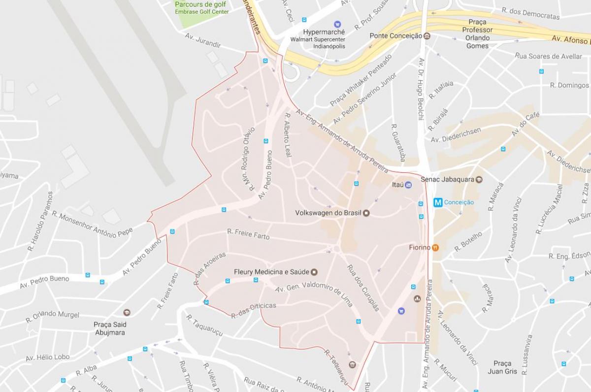Mapa ng Jabaquara São Paulo
