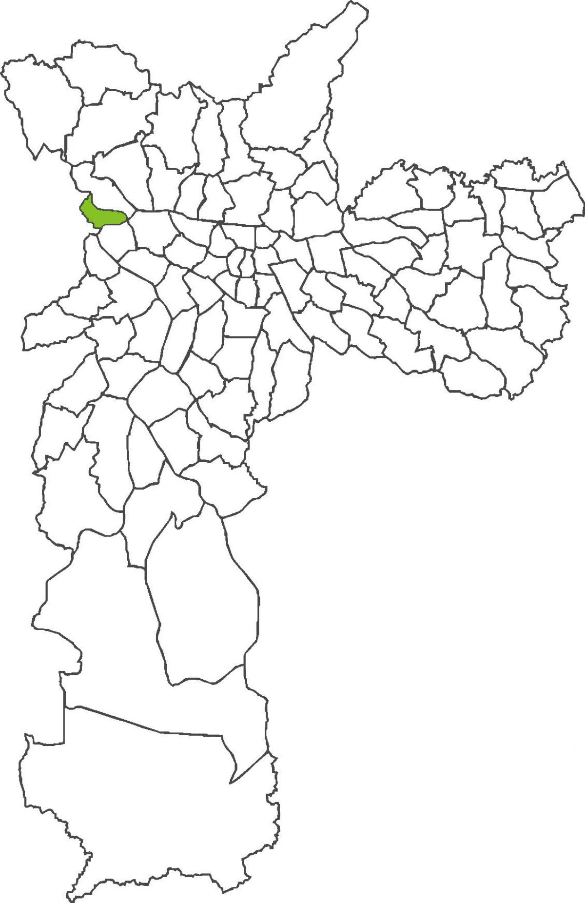 Mapa ng distrito Jaguara