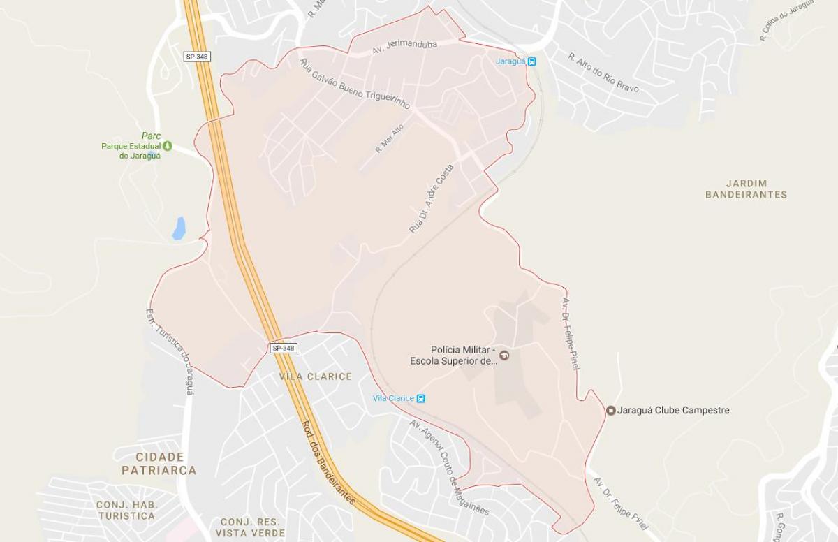 Mapa ng Jaraguá São Paulo