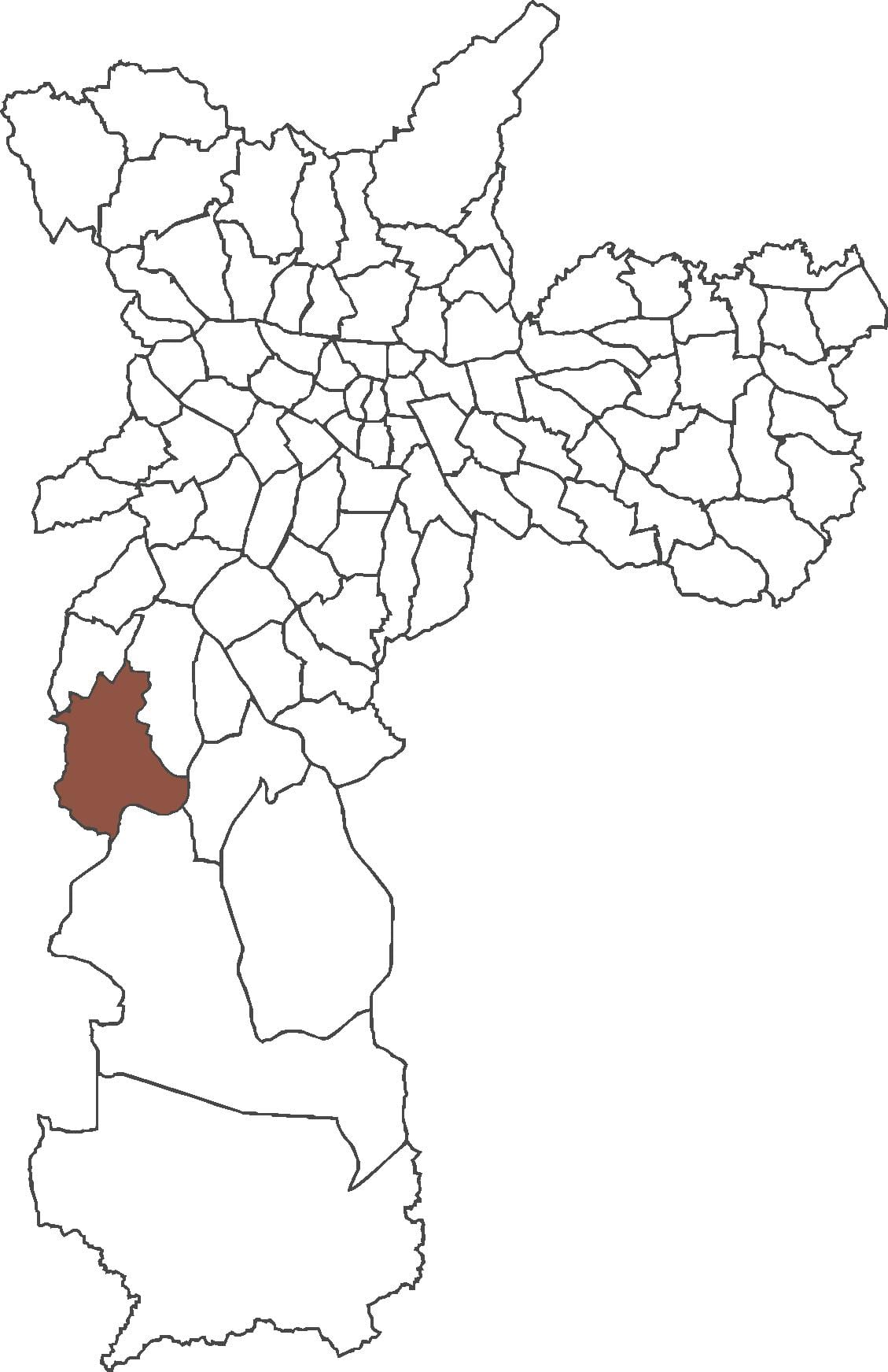 Mapa ng Jardim Ângela distrito