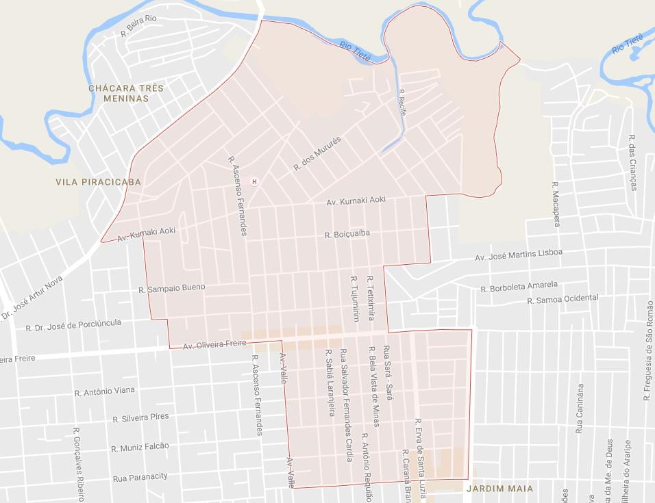 Mapa ng Jardim Helena São Paulo