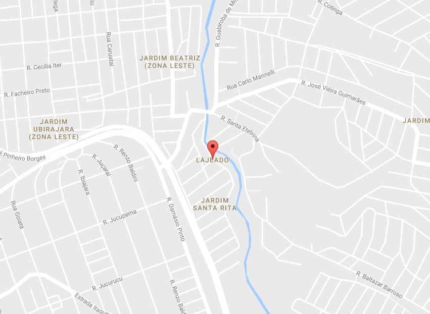 Mapa ng Lajeado São Paulo
