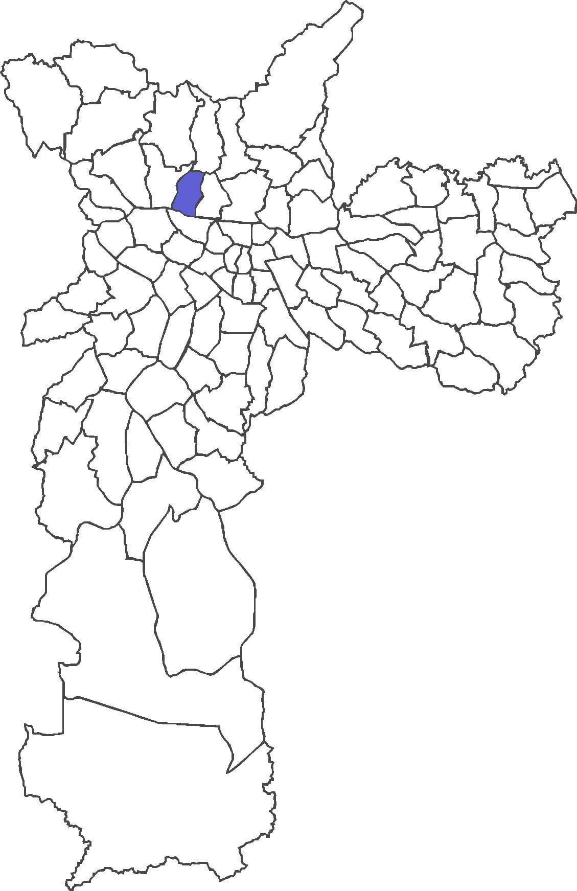 Mapa ng distrito Limão