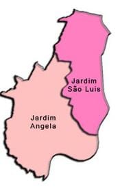 Mapa ng M'Boi Mirim sub-prefecture
