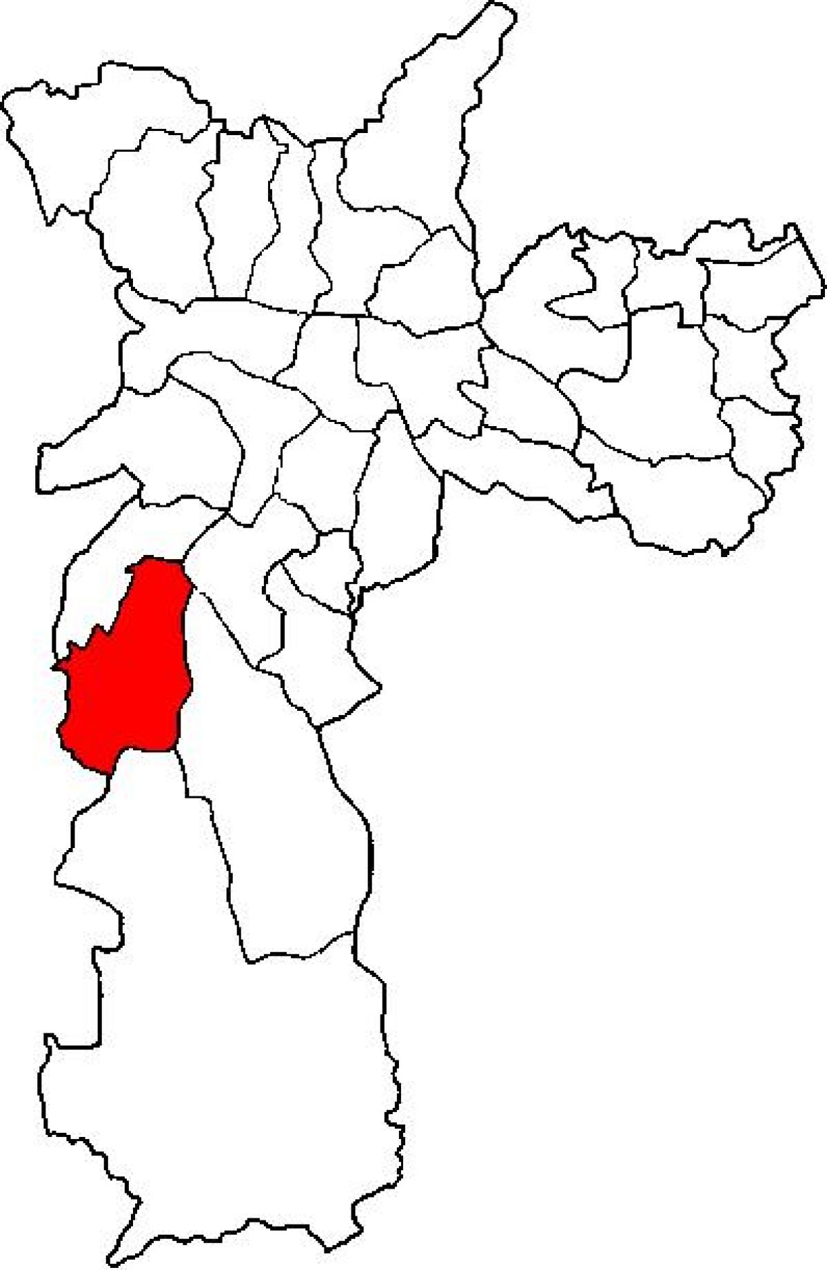 Mapa ng M'Boi Mirim sub-prefecture São Paulo