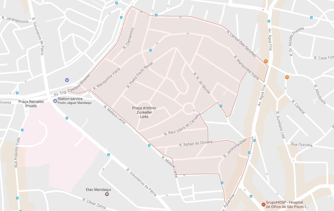 Mapa ng Mandaqui São Paulo