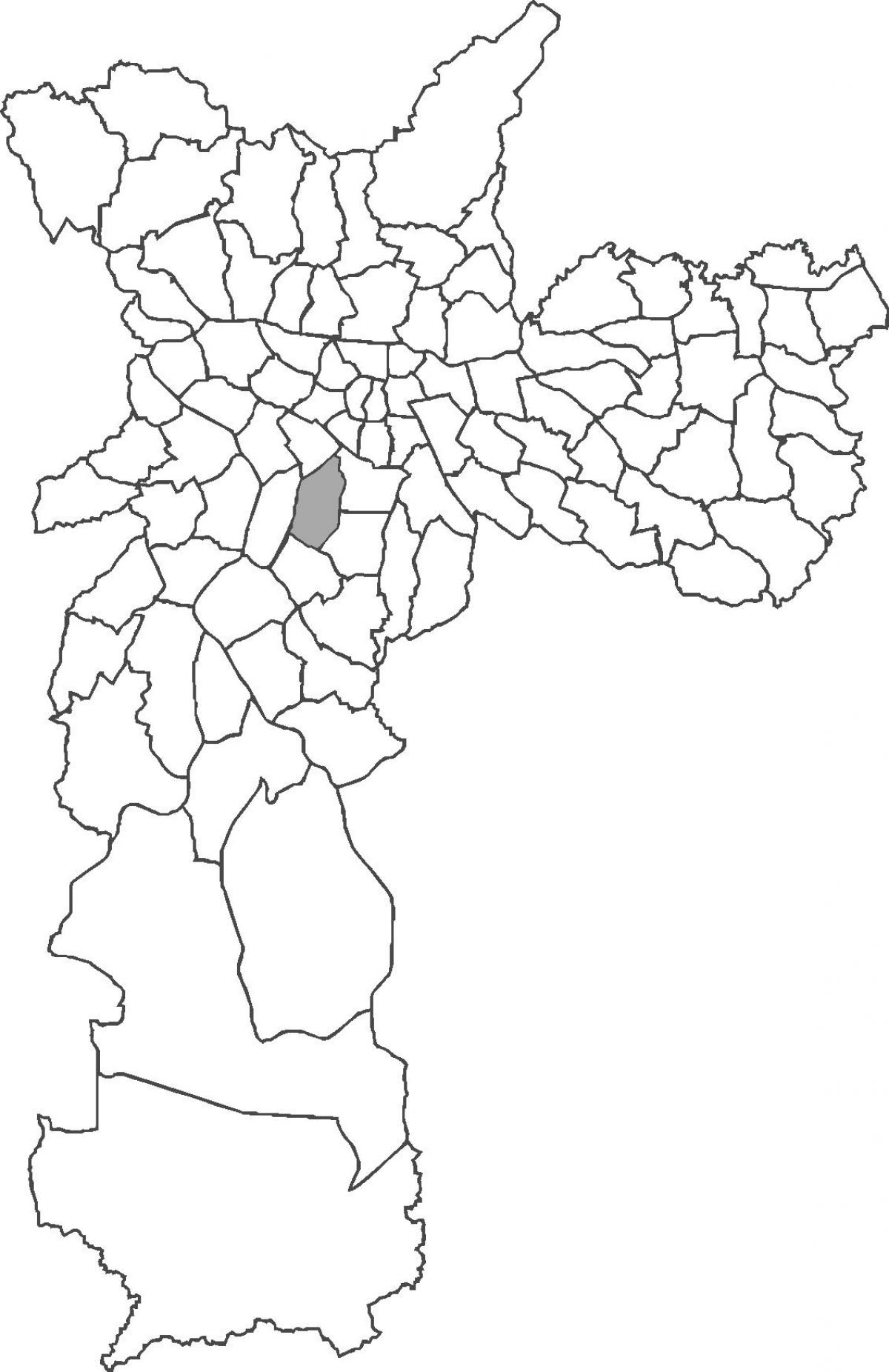 Mapa ng distrito Moema