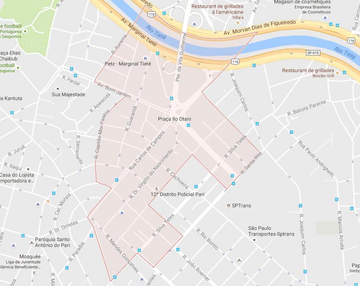 Mapa ng Pari São Paulo
