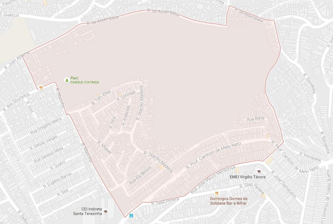 Mapa ng Pedreira São Paulo