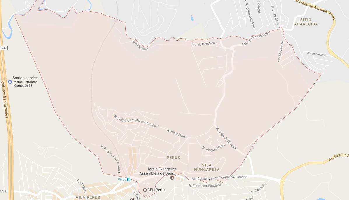 Mapa ng Perus São Paulo