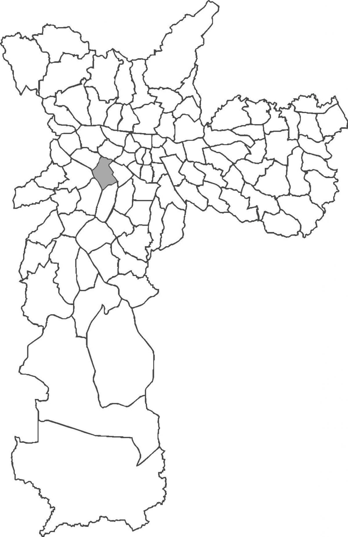 Mapa ng distrito Pinheiros