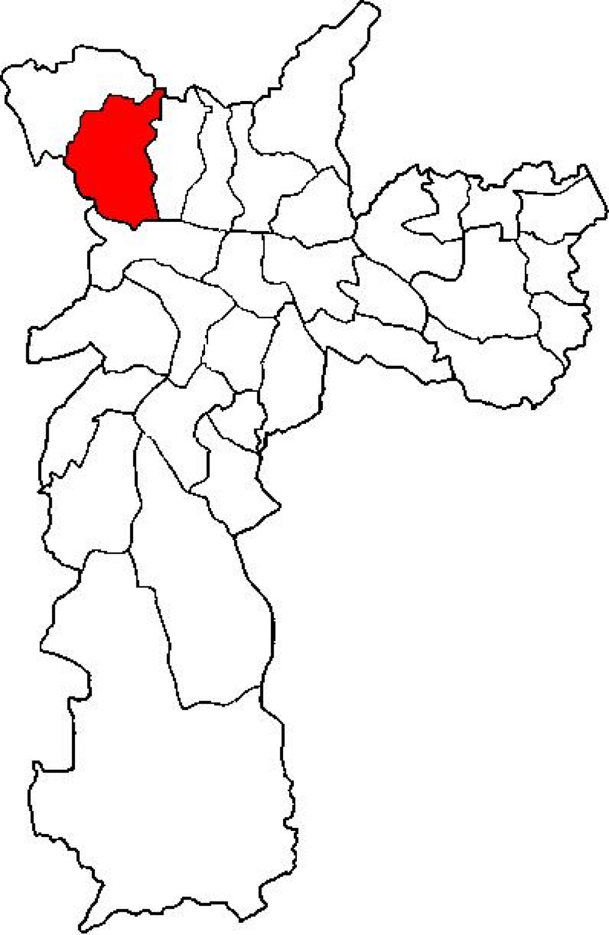 Mapa ng Pirituba-Jaraguá sub-prefecture São Paulo