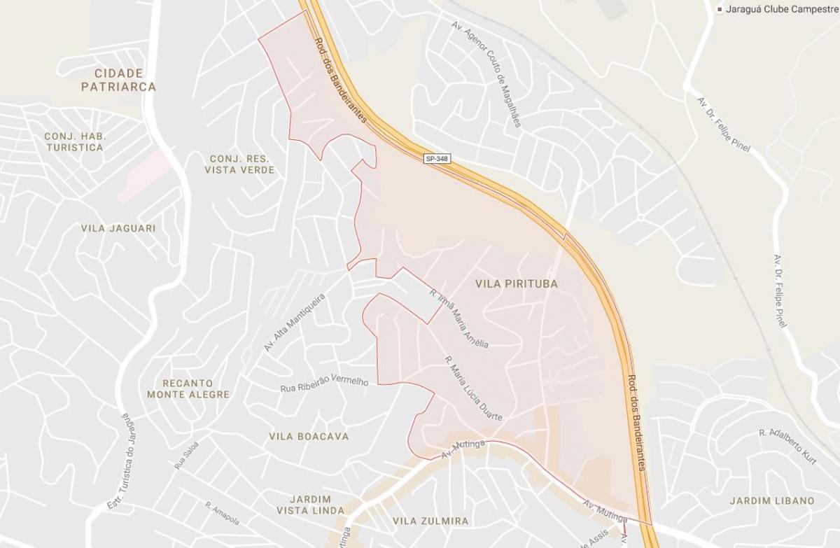 Mapa ng Pirituba São Paulo