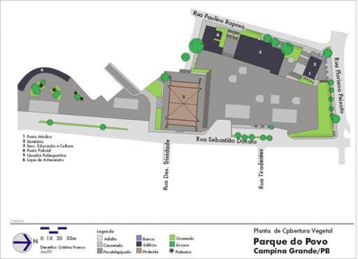 Mapa ng Povo São Paulo Park