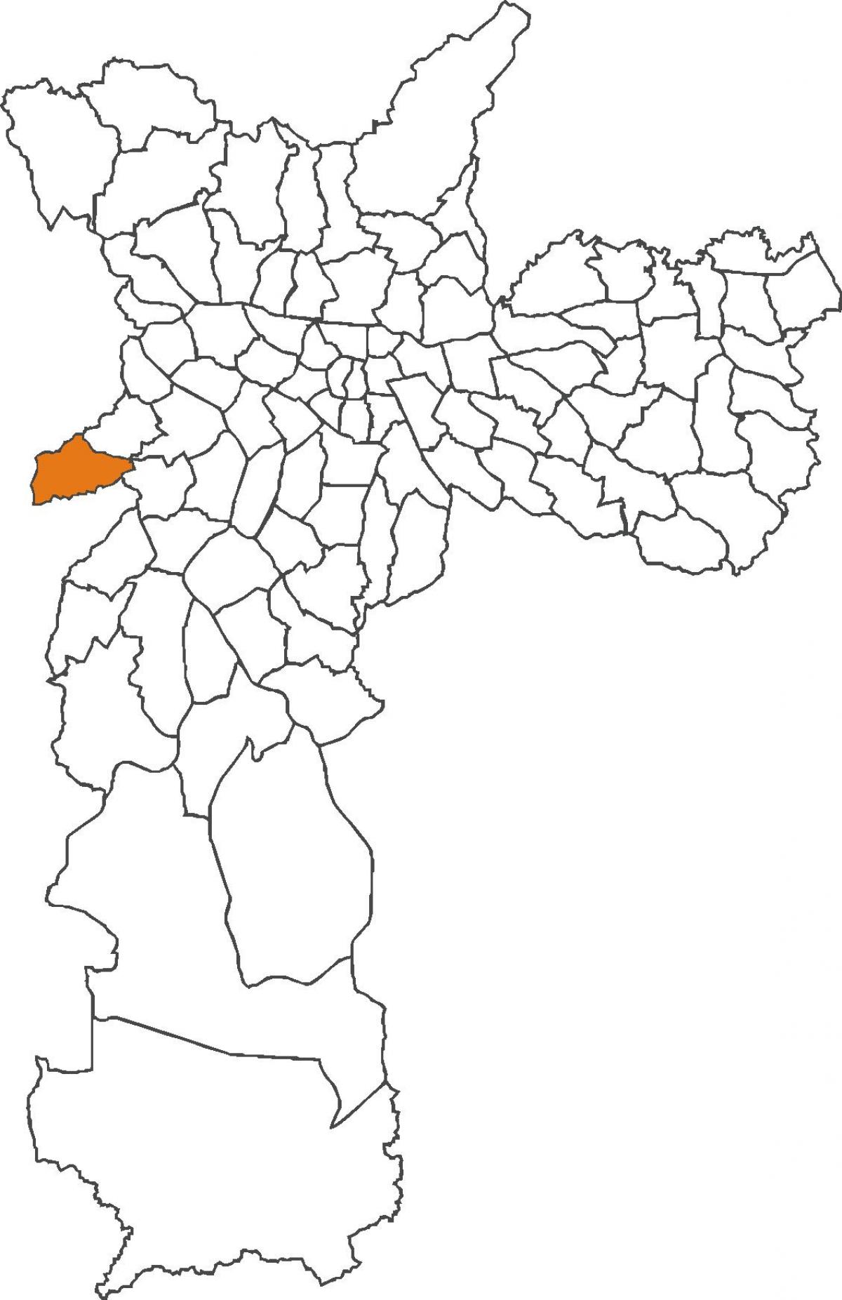 Mapa ng Raposo Tavares distrito