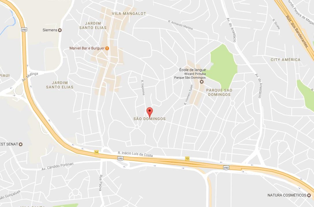 Mapa ng São Domingos São Paulo