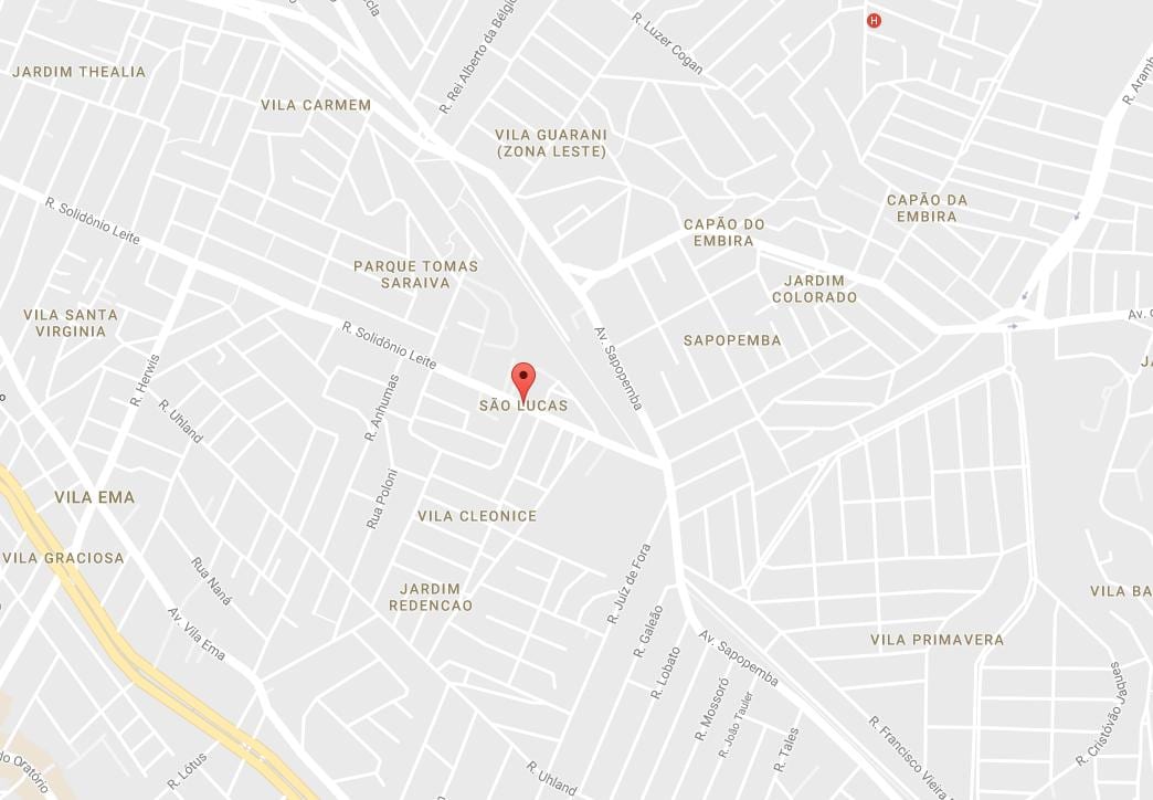 Mapa ng São Lucas São Paulo