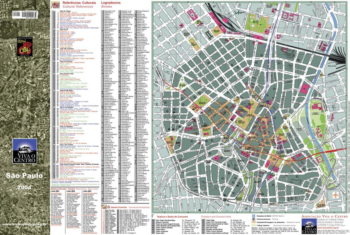 Mapa ng bayan ng São Paulo