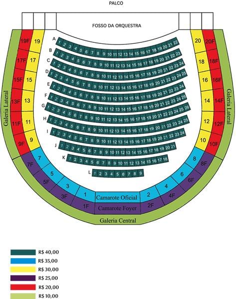 Mapa ng São Pedro teatro