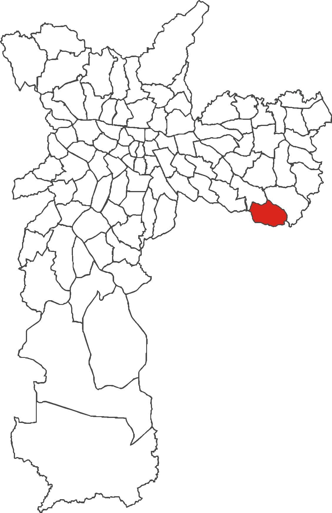Mapa ng São Rafael distrito