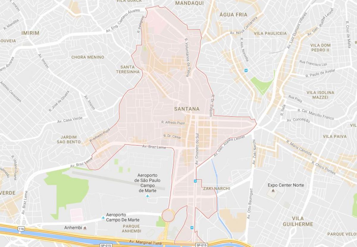 Mapa ng Santana São Paulo
