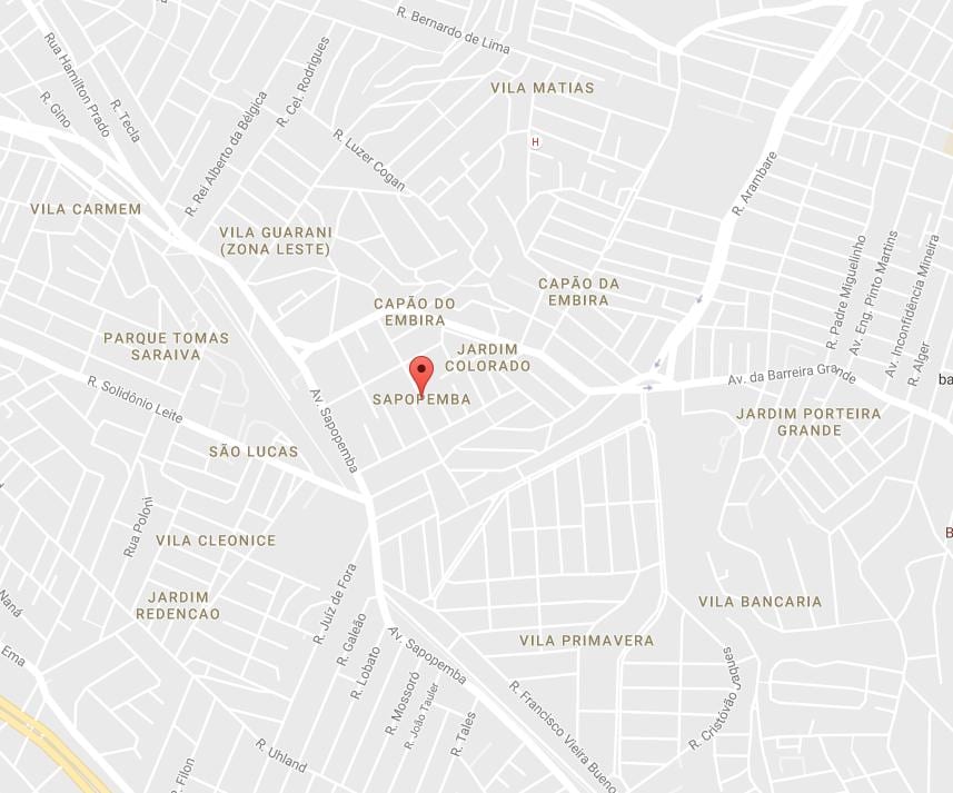 Mapa ng Sapopemba São Paulo