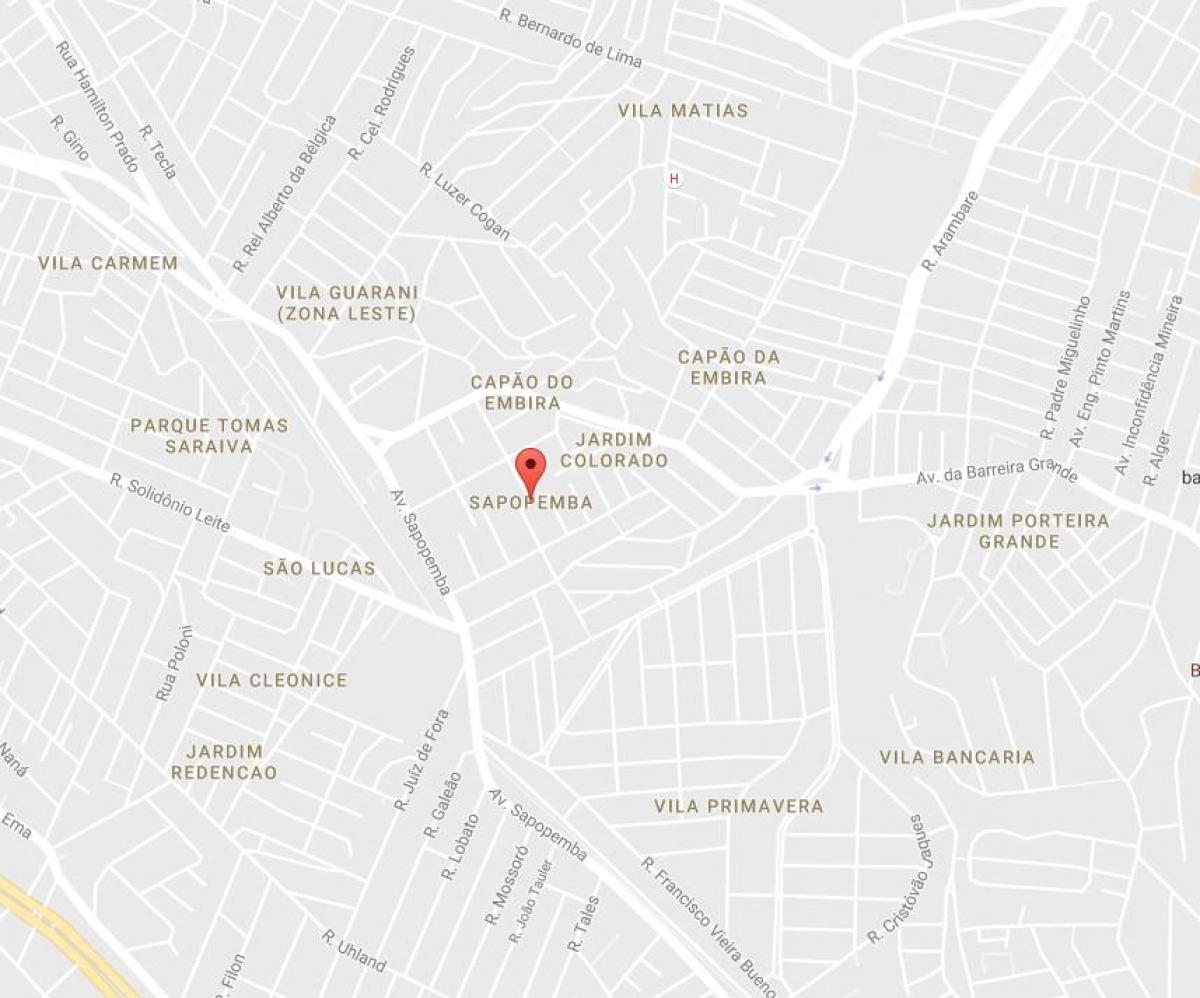 Mapa ng Sapopemba São Paulo