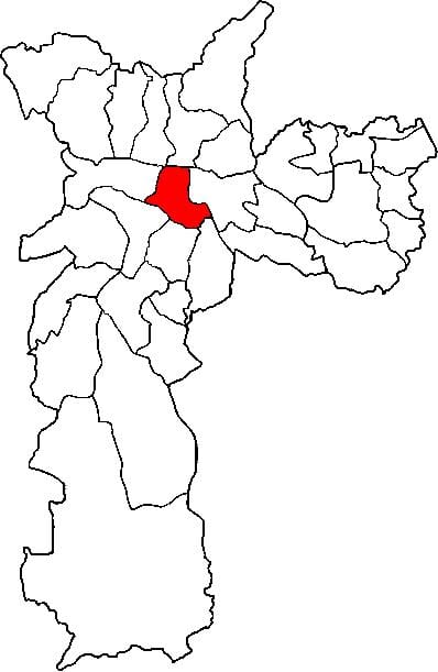 Mapa ng Se sub-prefecture São Paulo
