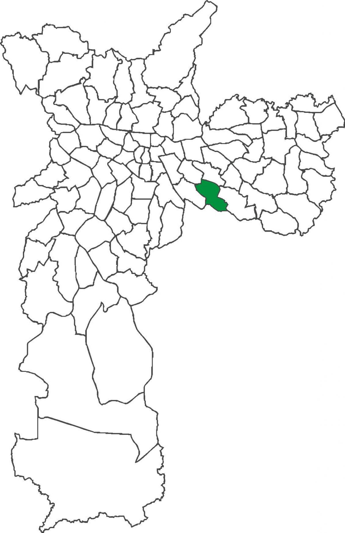 Mapa ng São Lucas distrito