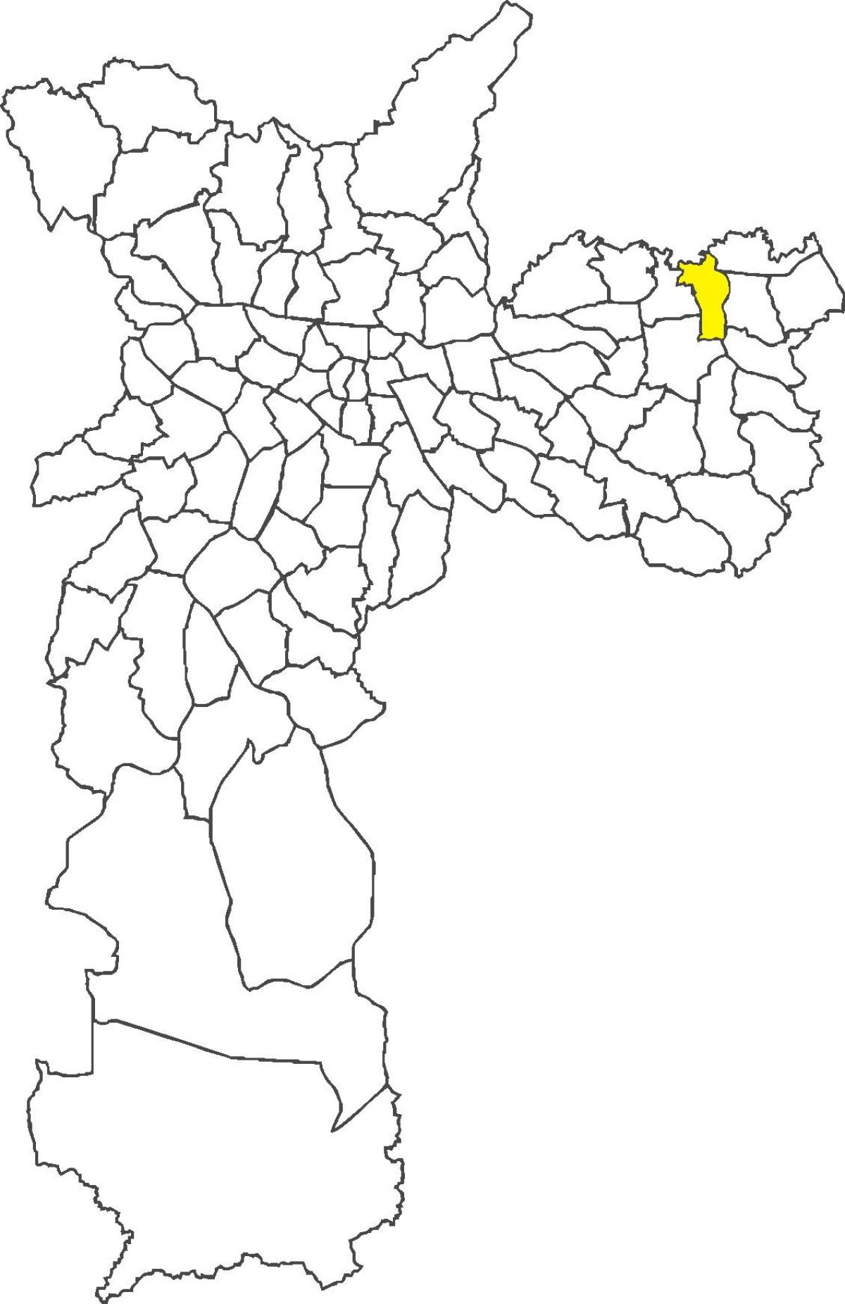 Mapa ng São Miguel Paulista distrito