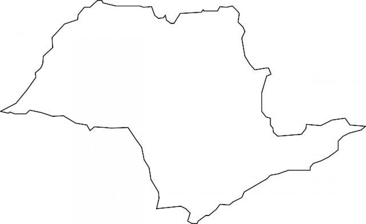 Mapa ng São Paulo vector