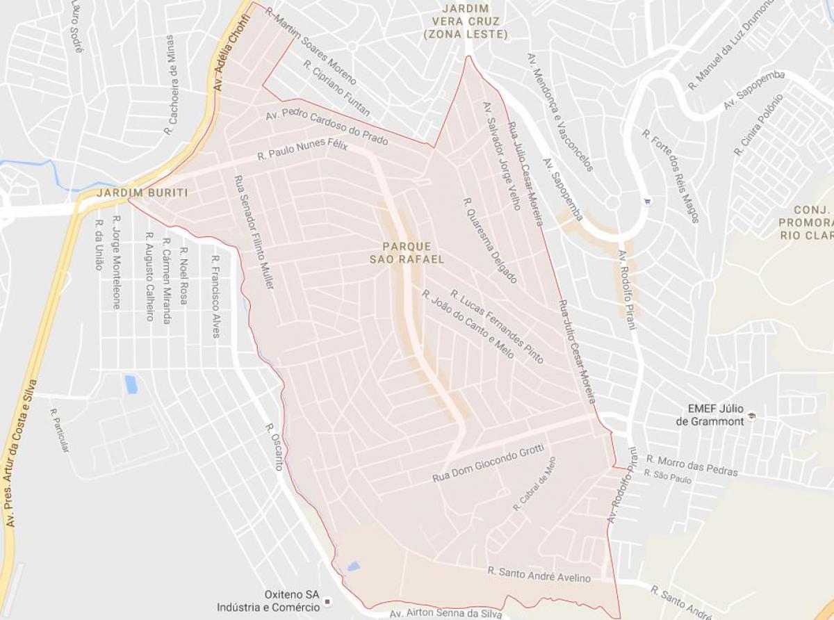 Mapa ng São Rafael São Paulo