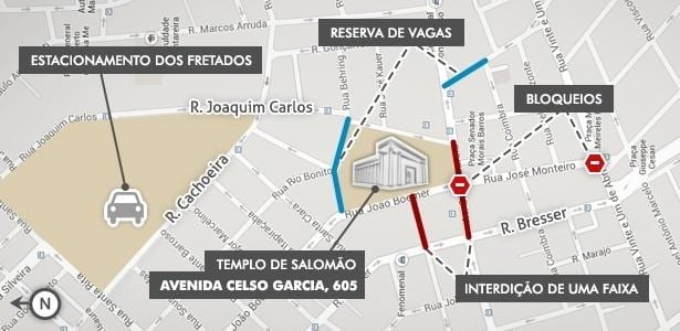 Mapa ng Templo ng Solomon São Paulo