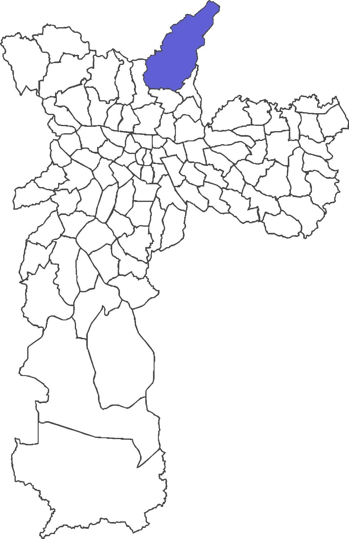Mapa ng distrito Tremembé