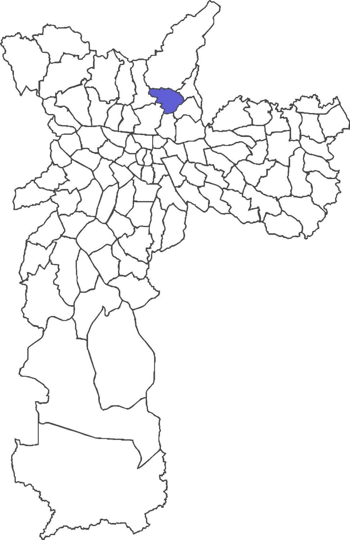 Mapa ng distrito Tucuruvi