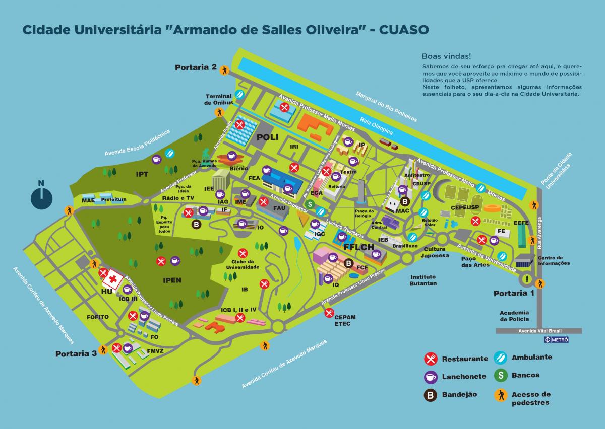 Mapa ng university Armando de Salles Oliveira - CUASO