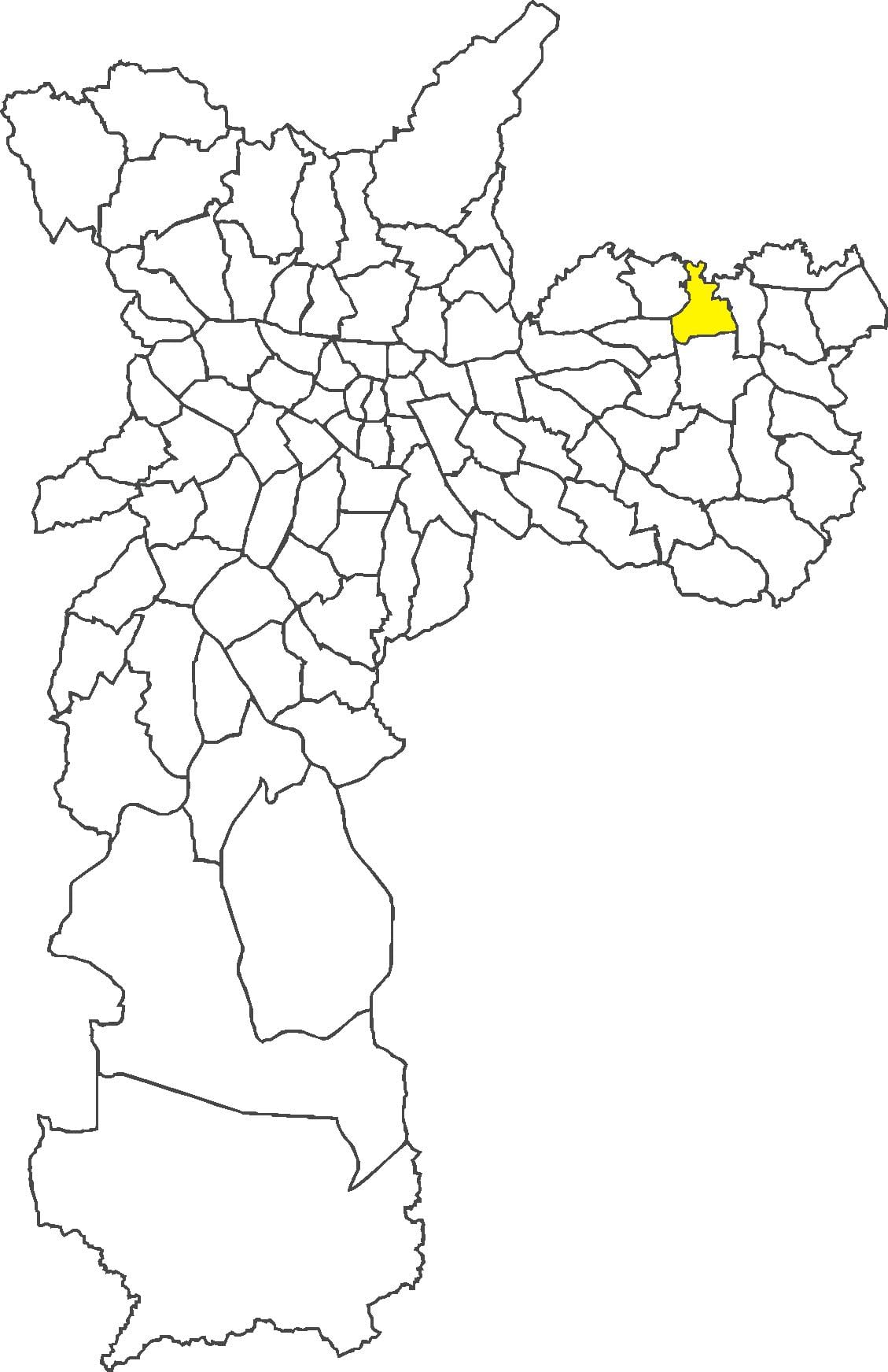 Mapa ng Vila Jacuí distrito