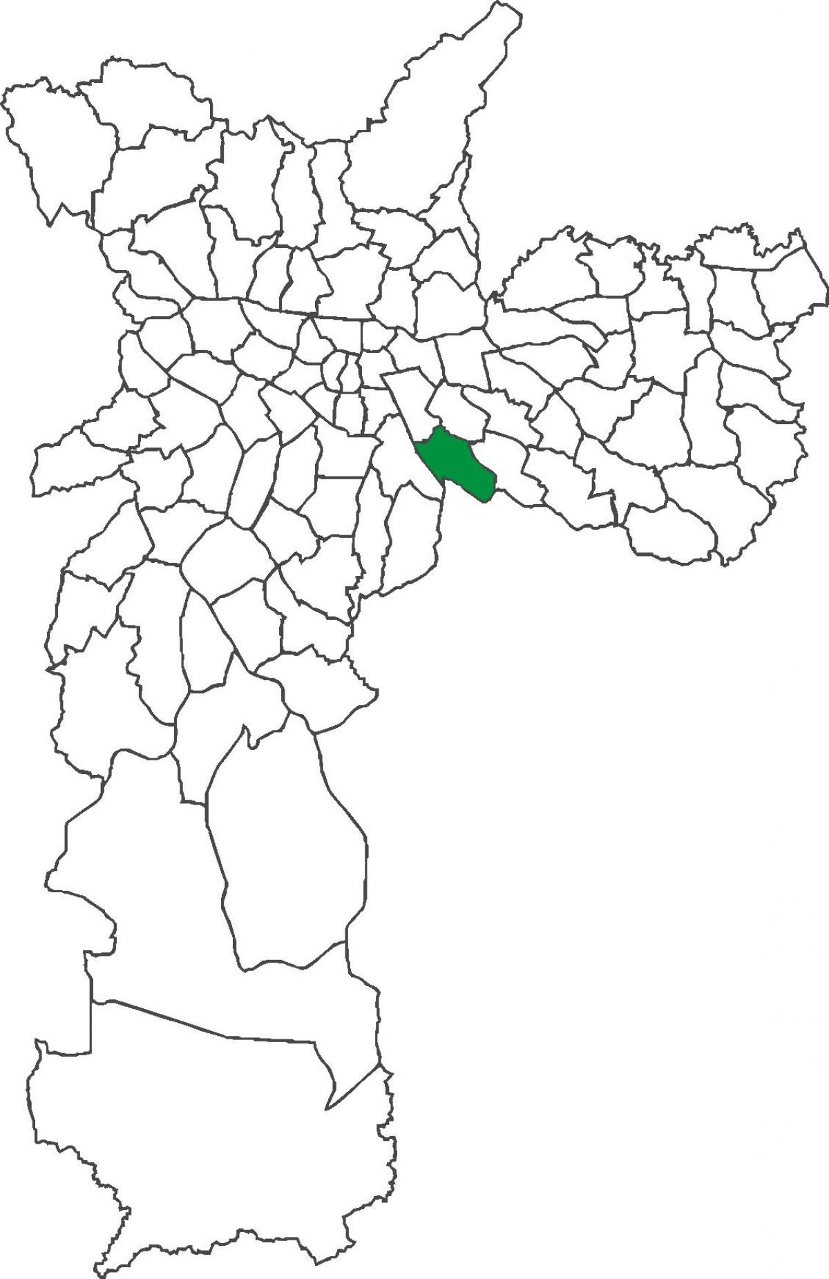 Mapa ng Vila Prudente distrito