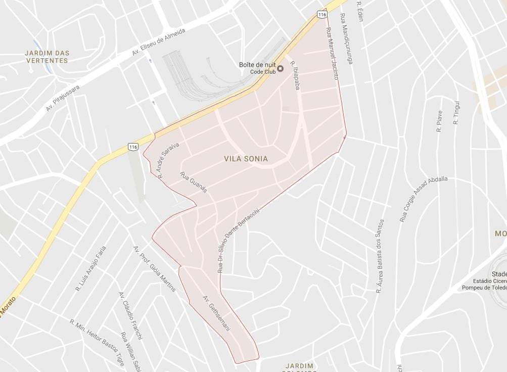 Mapa ng Vila Sônia São Paulo